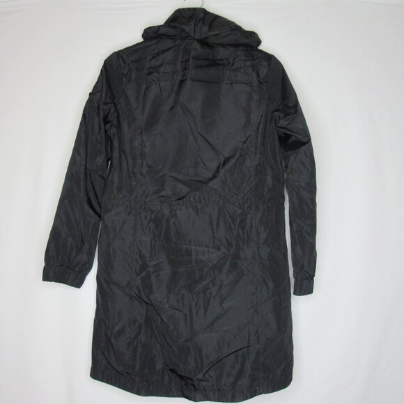 Lucky Brand Black Full Zip Hooded Windbreaker Performance  Parka Women's S Small - Picture 8 of 9